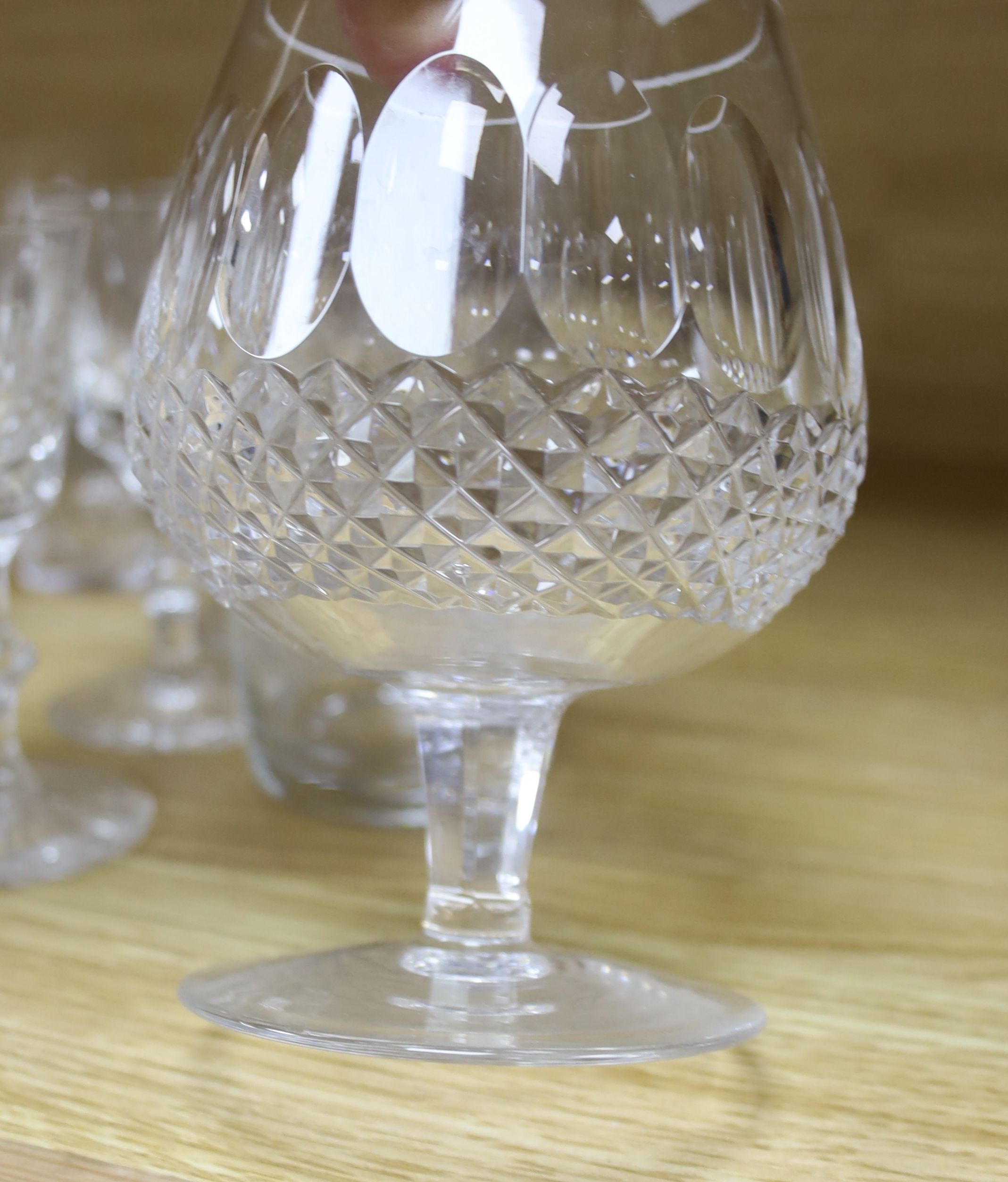 A quantity of Waterford crystal and other drinking glasses